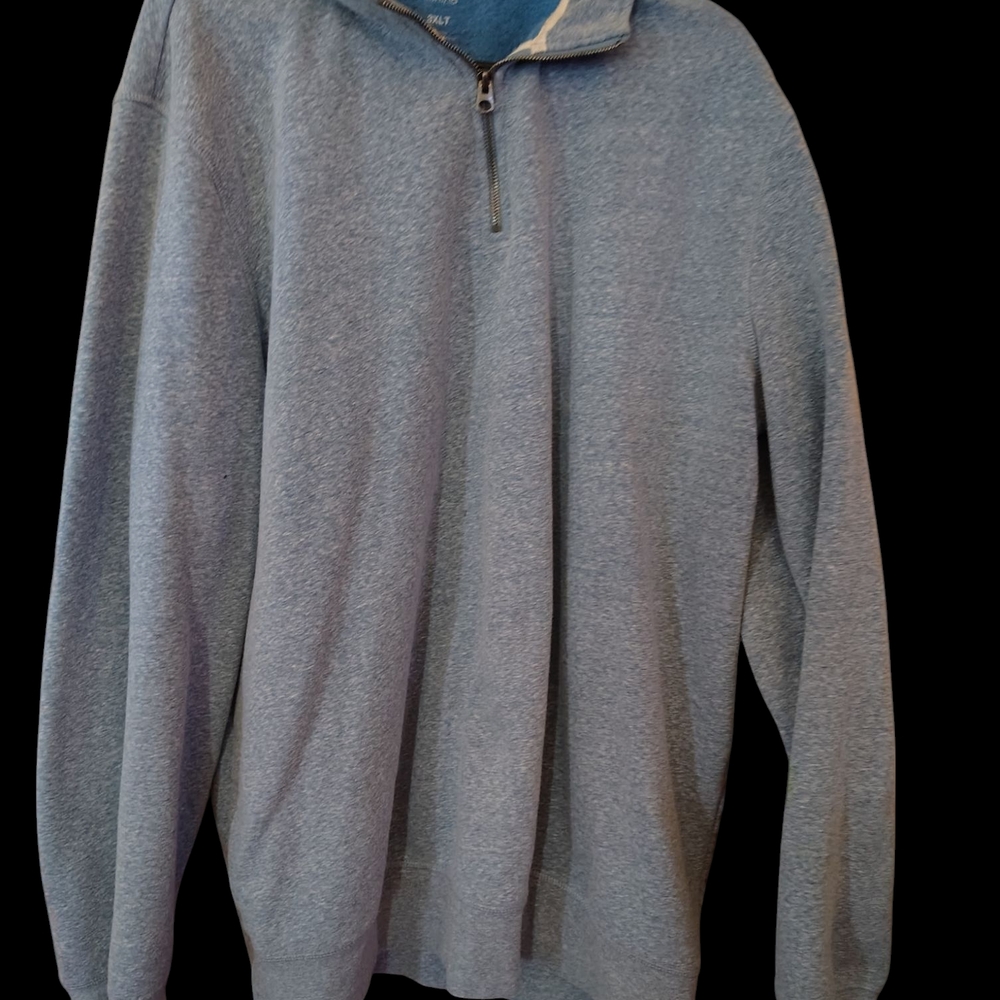 Men's Blue Half-Zip Sweater